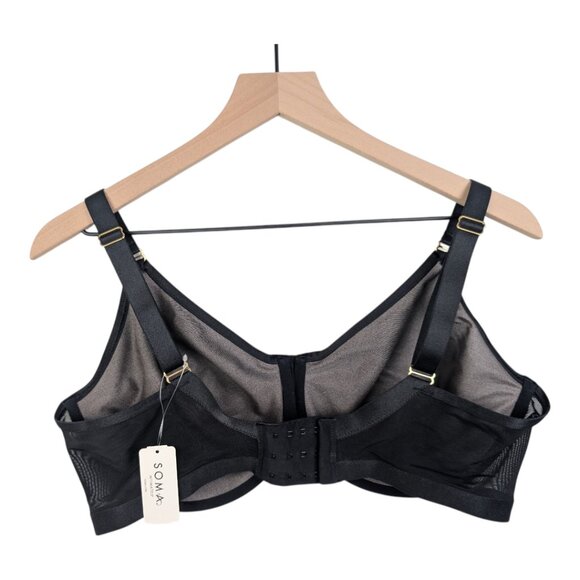 Soma | Unbelievable Minimizer Bra | Black | 40DD - Picture 3 of 7